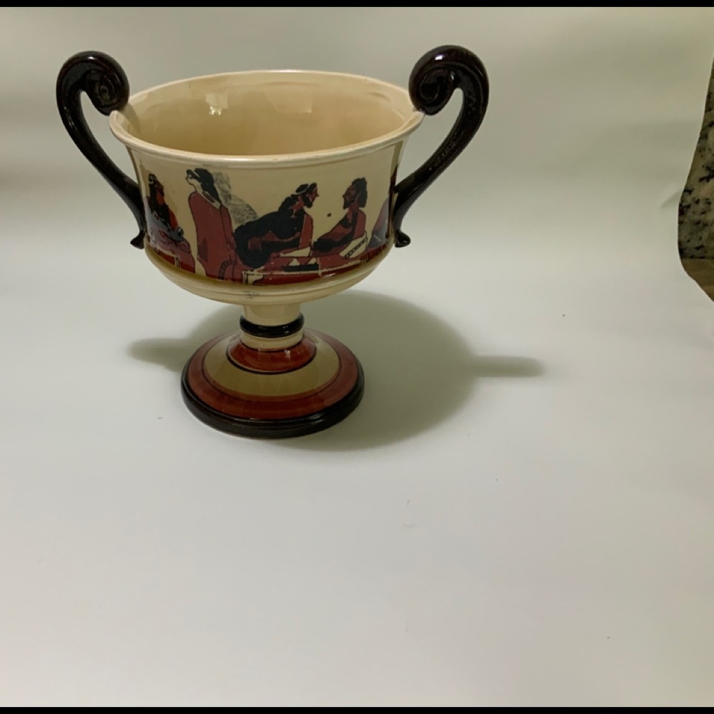 Japan Levine cup with Greek inspired mosaic design